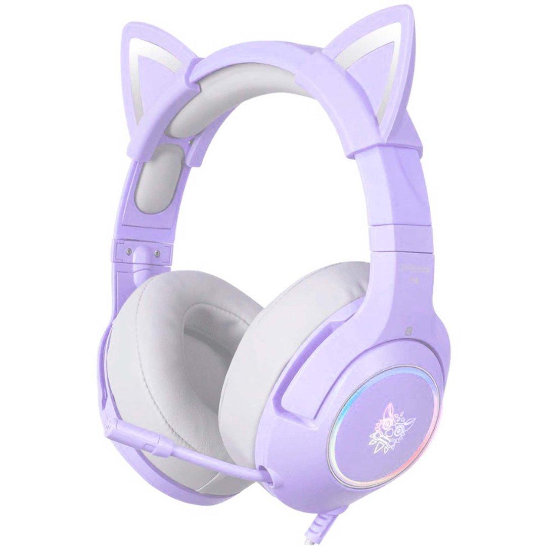Onikuma - ONIKUMA K9 PURPLE ELITE STEREO GAMING HEADSET WITH CAT EARS